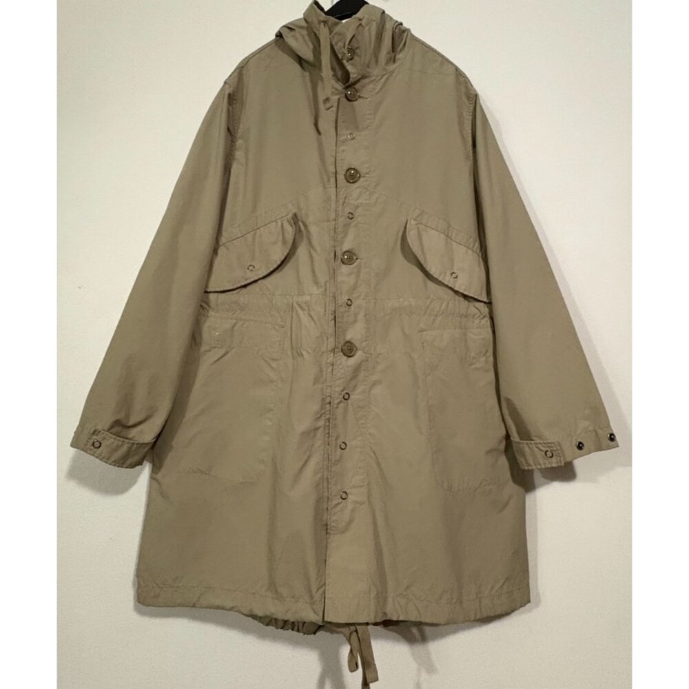 Engineered Garments Highland Parka mod coat sz  L color Sand Wash made in USA